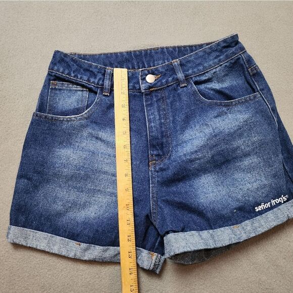 Senor Frog's Jean Shorts Blue Denim Shorts SZ 9 - Picture 9 of 10